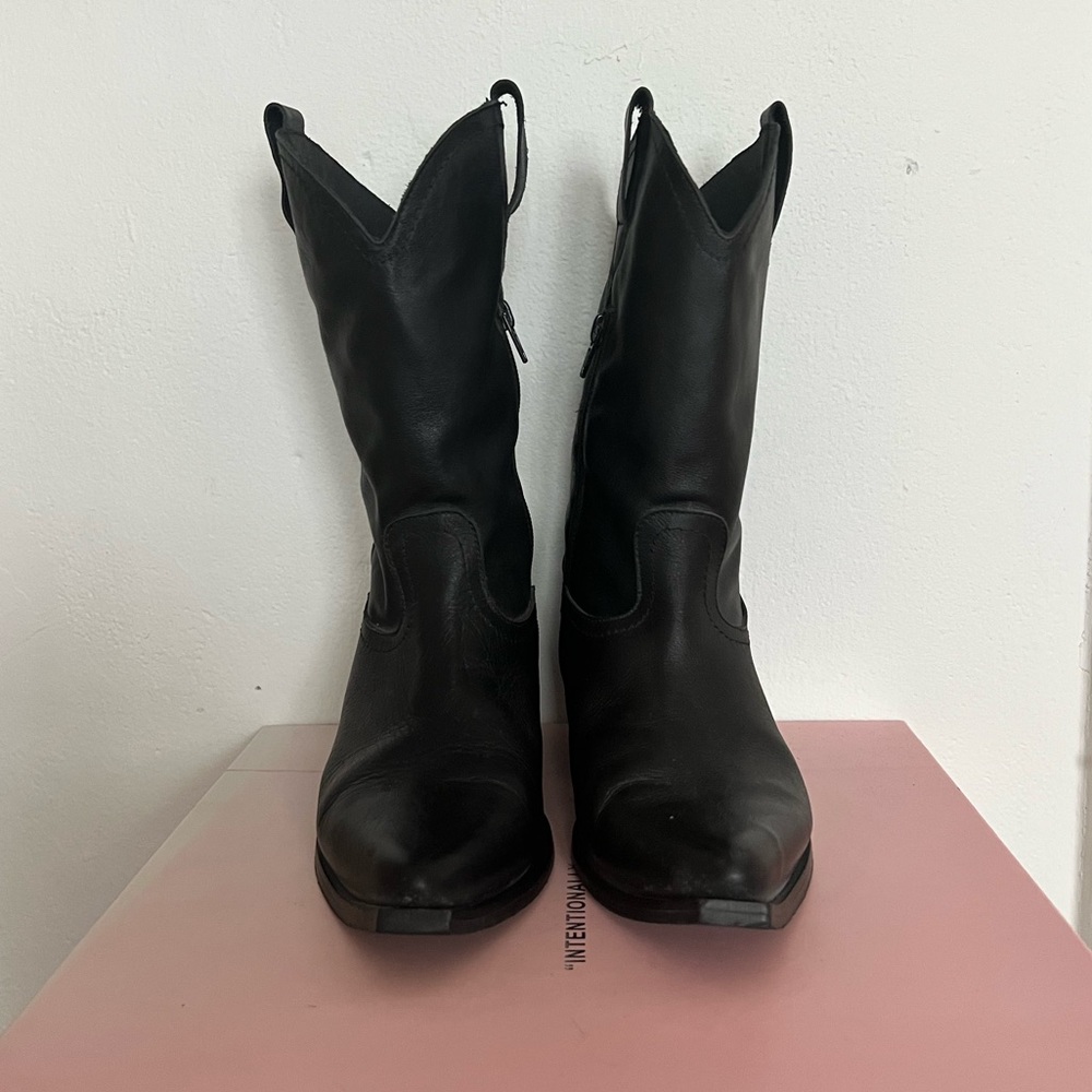 Intentionally Blank James Western Boot - Black Si… - image 3